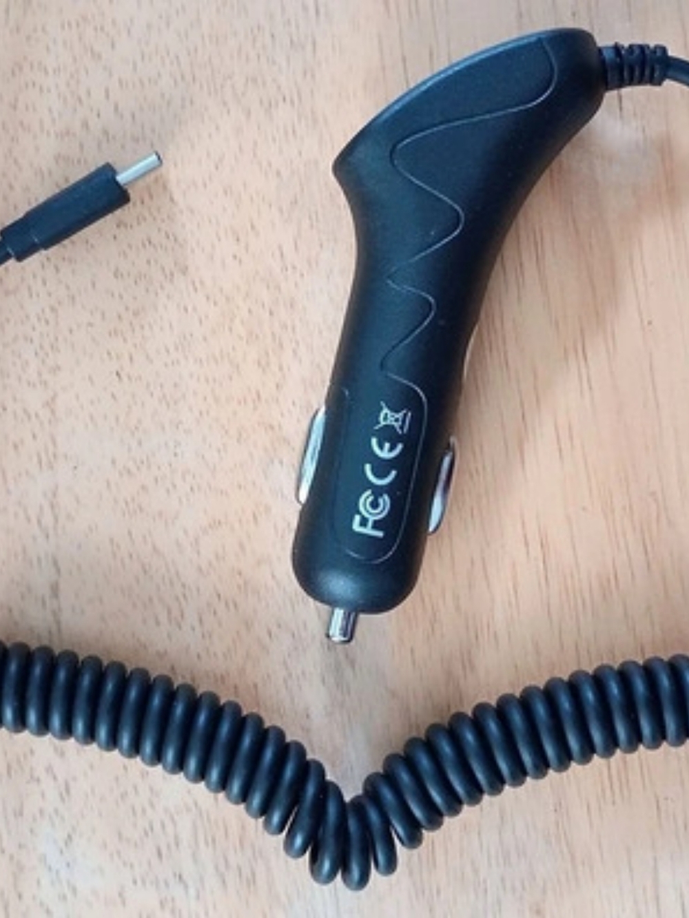 Black Car Phone Charger USB Cable